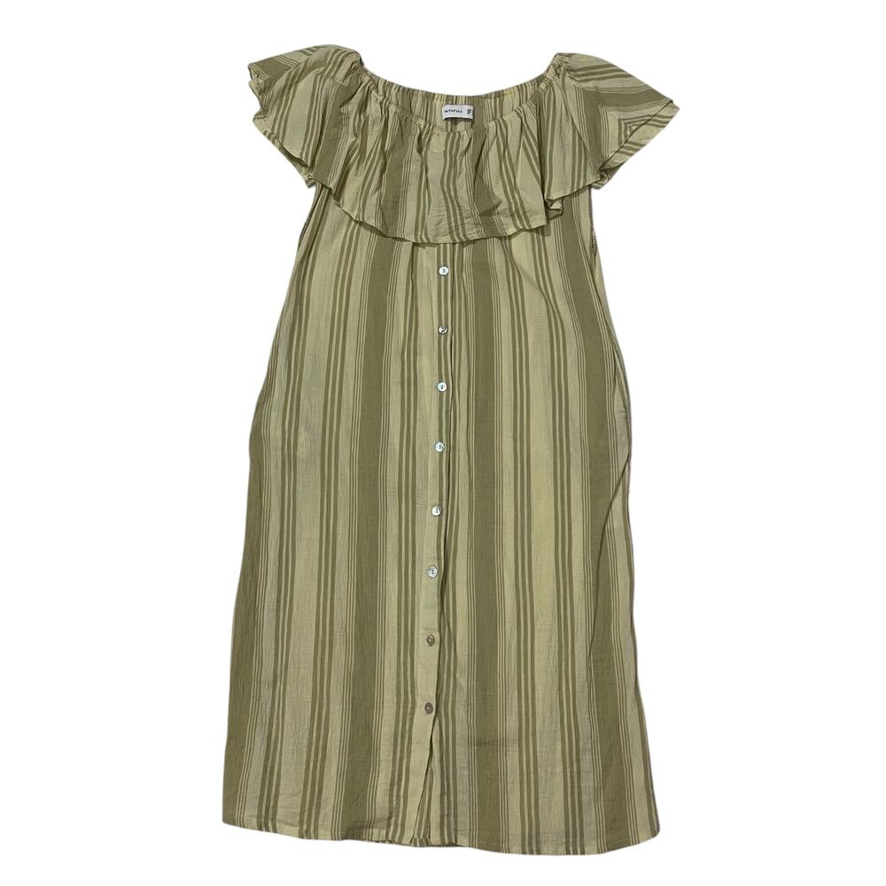 Faithfull the Brand Majorca Off-the-Shoulder Striped Dress - Uptown Stripe - 2